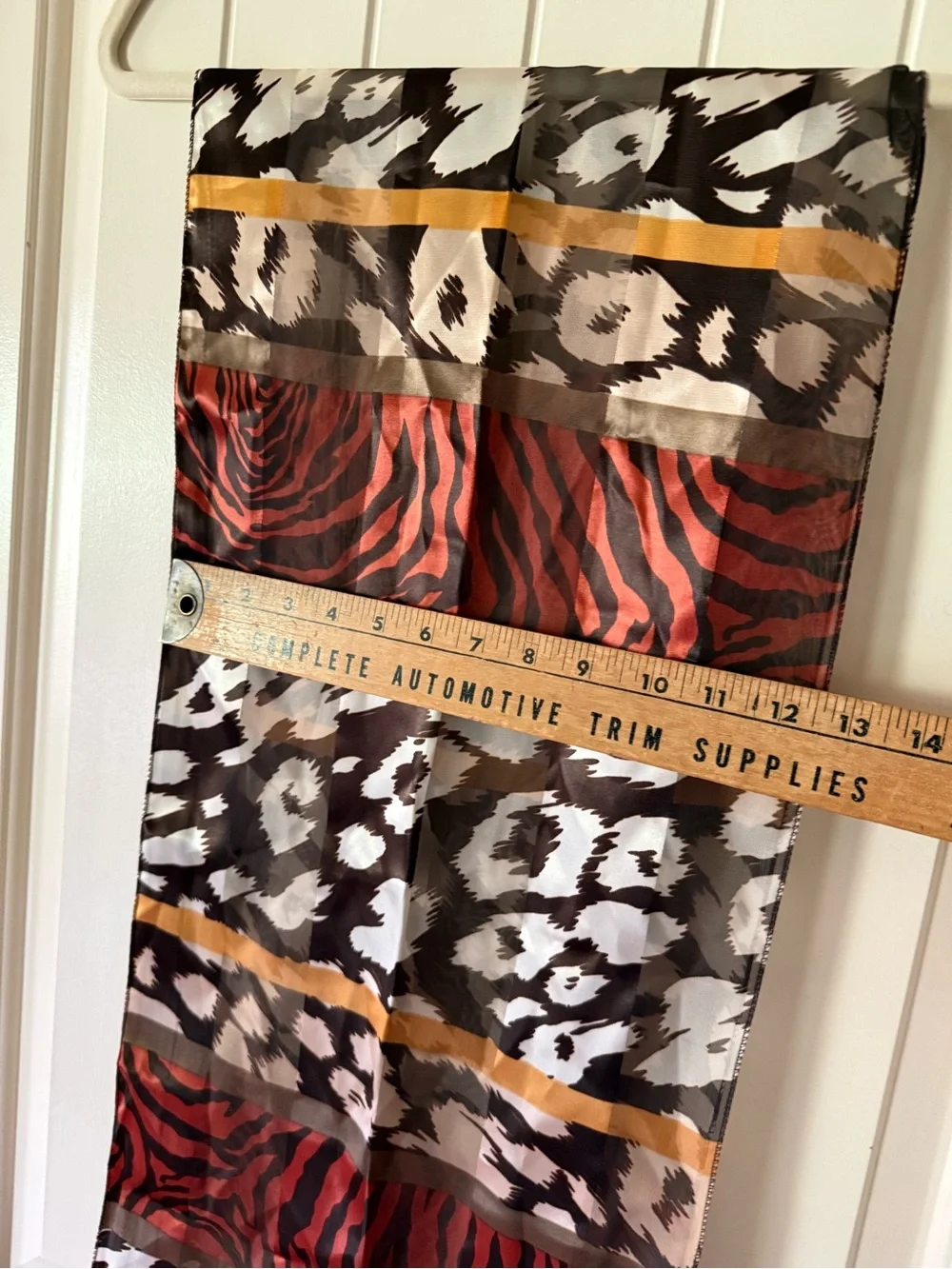 Animal Print Long Sheer Scarf/Wrap. NWOT